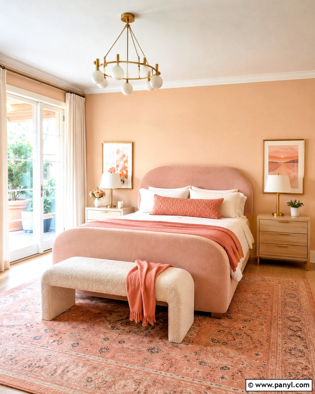 Blush Pink And Light Orange Bedroom - 20 light orange bedroom ideas