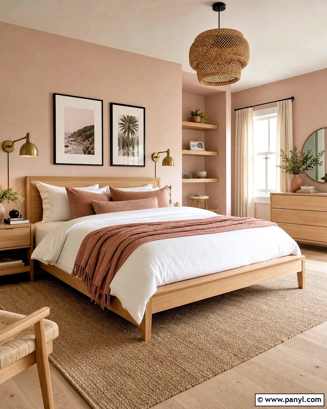 Blush Pink And Maple Wooden Color Combination - 20 wooden colour combination ideas