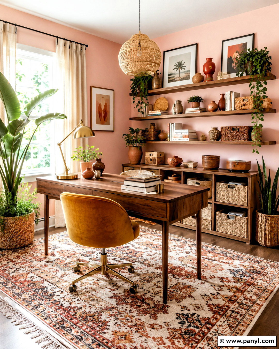 Blush Pink And Mustard Bohemian Color Scheme - 20 bohemian color scheme ideas