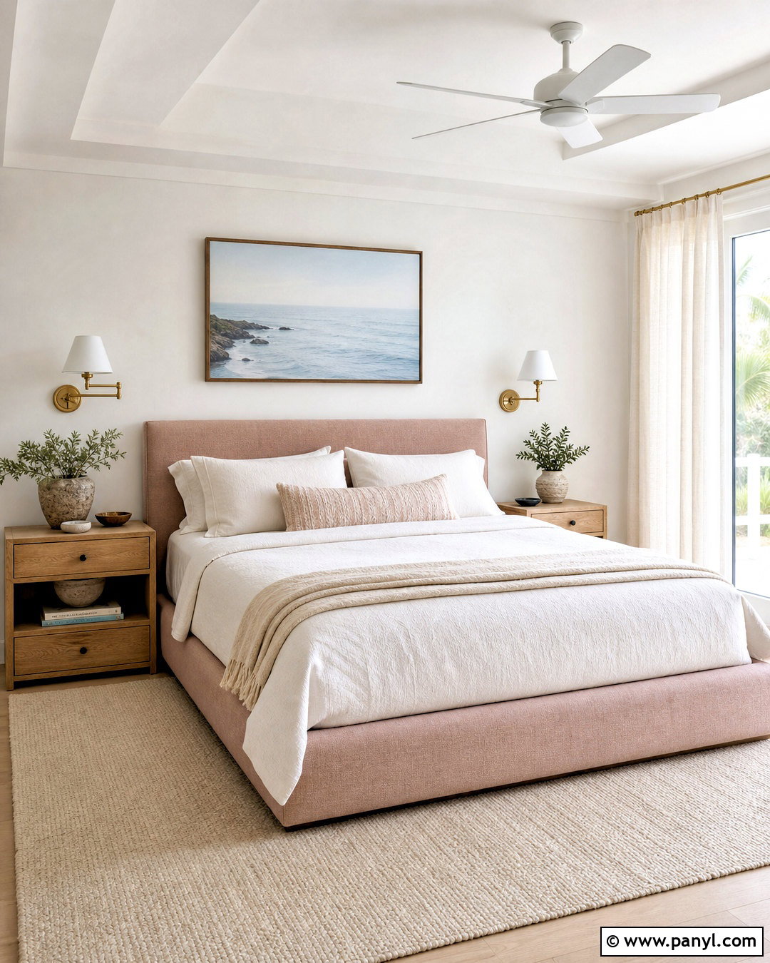 Blush Pink And Shell White Beach House Palette - 20 beach house color palette ideas