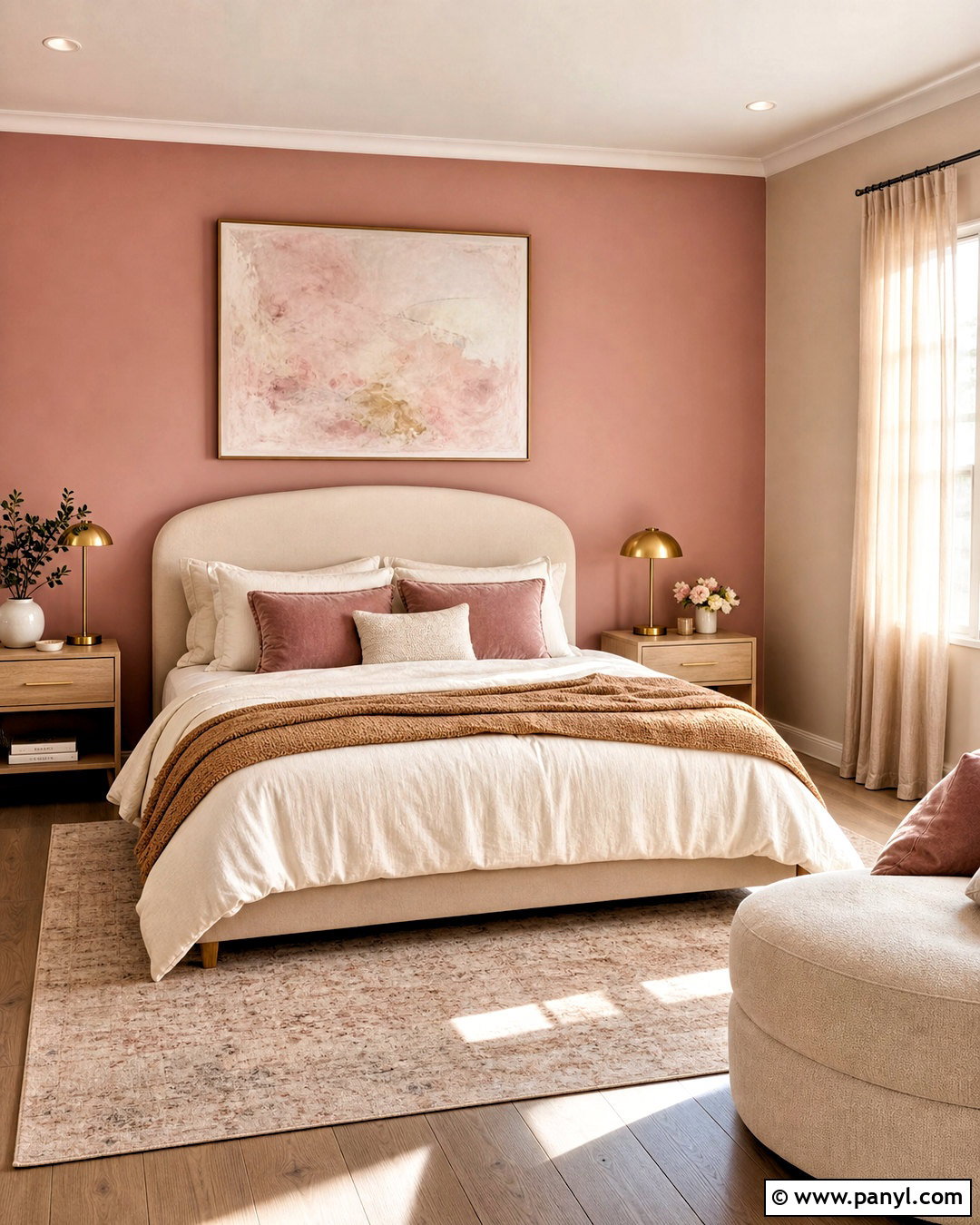 Blush Pink And Warm Beige Bedroom Color - 20 asian paint bedroom color ideas