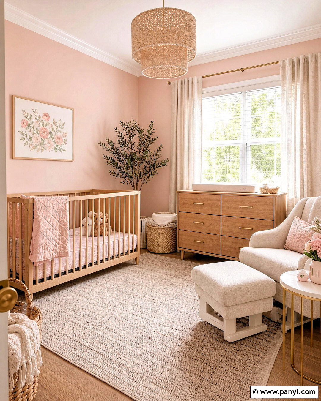 Blush Pink Baby Girl Room - 20 baby girl room paint ideas