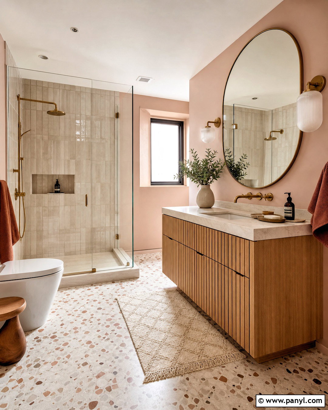 Blush Pink Bathroom - 20 bathroom colour ideas