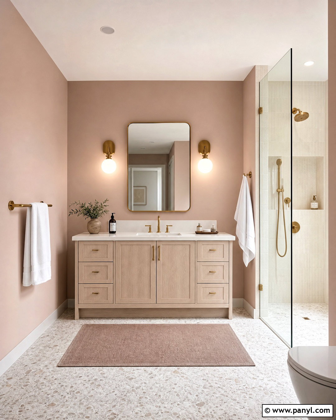 Blush Pink Bathroom - 20 bathroom paint colors