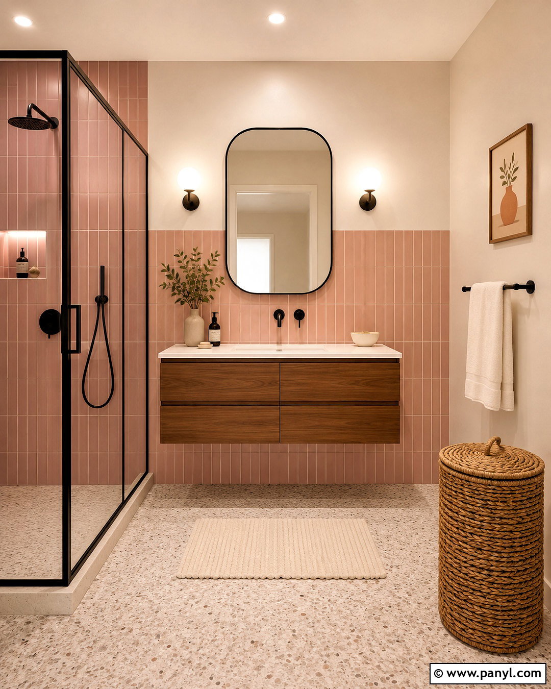 Blush Pink Bathroom - 20 pastel room colors