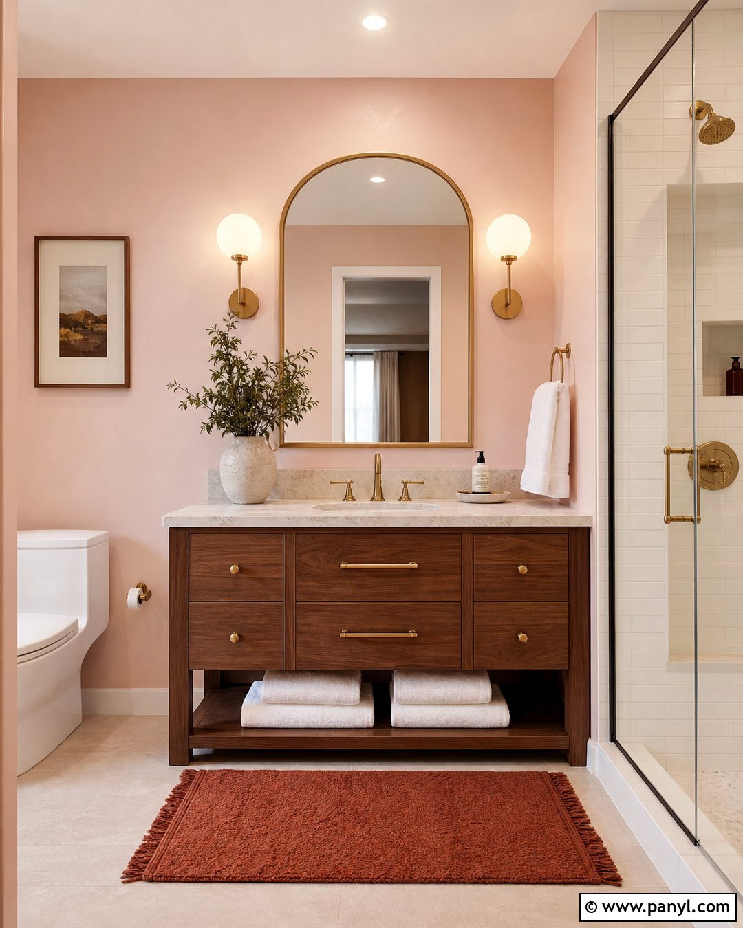Blush Pink Bathroom Walls - 20 Light Colors For Bathroom Walls
