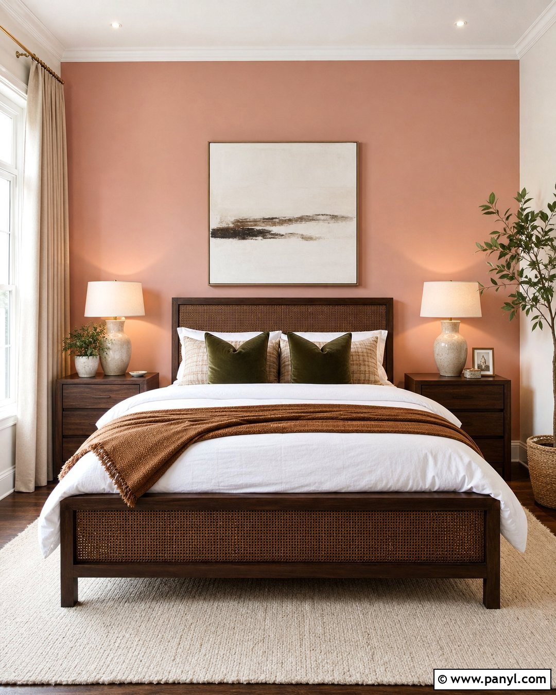Blush Pink Bedroom Accent Wall - 35 Blush Pink Walls