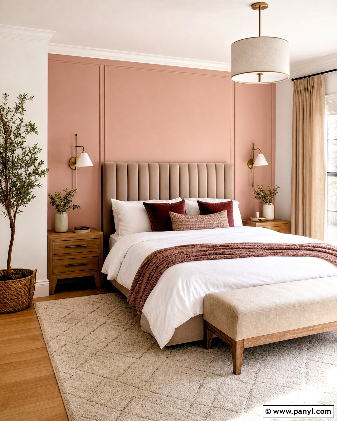 Blush Pink Bedroom Accent Wall - 20 accent color bedroom wall ideas