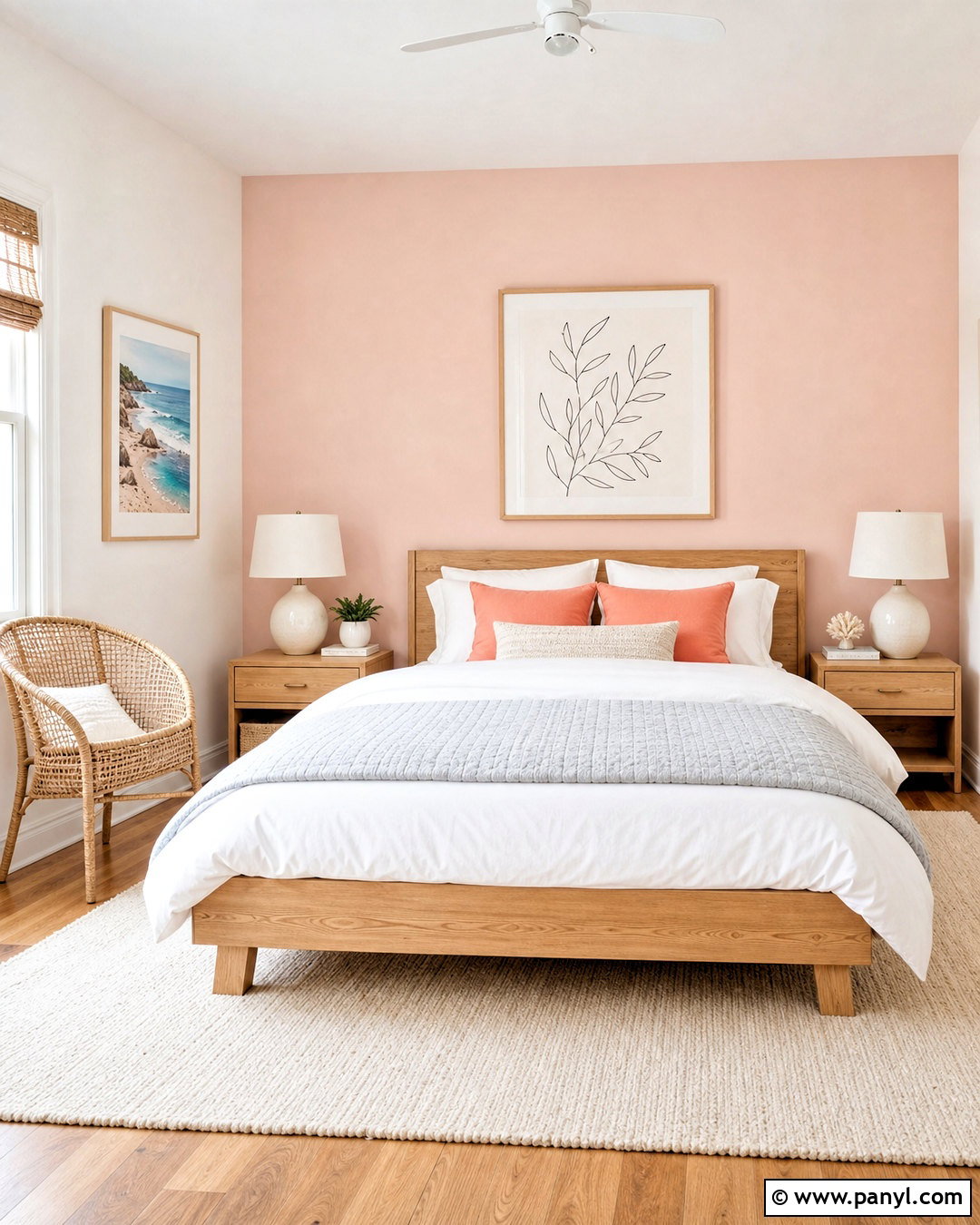 Blush Pink Bedroom Accent Wall - 20 accent wall colors bedroom ideas