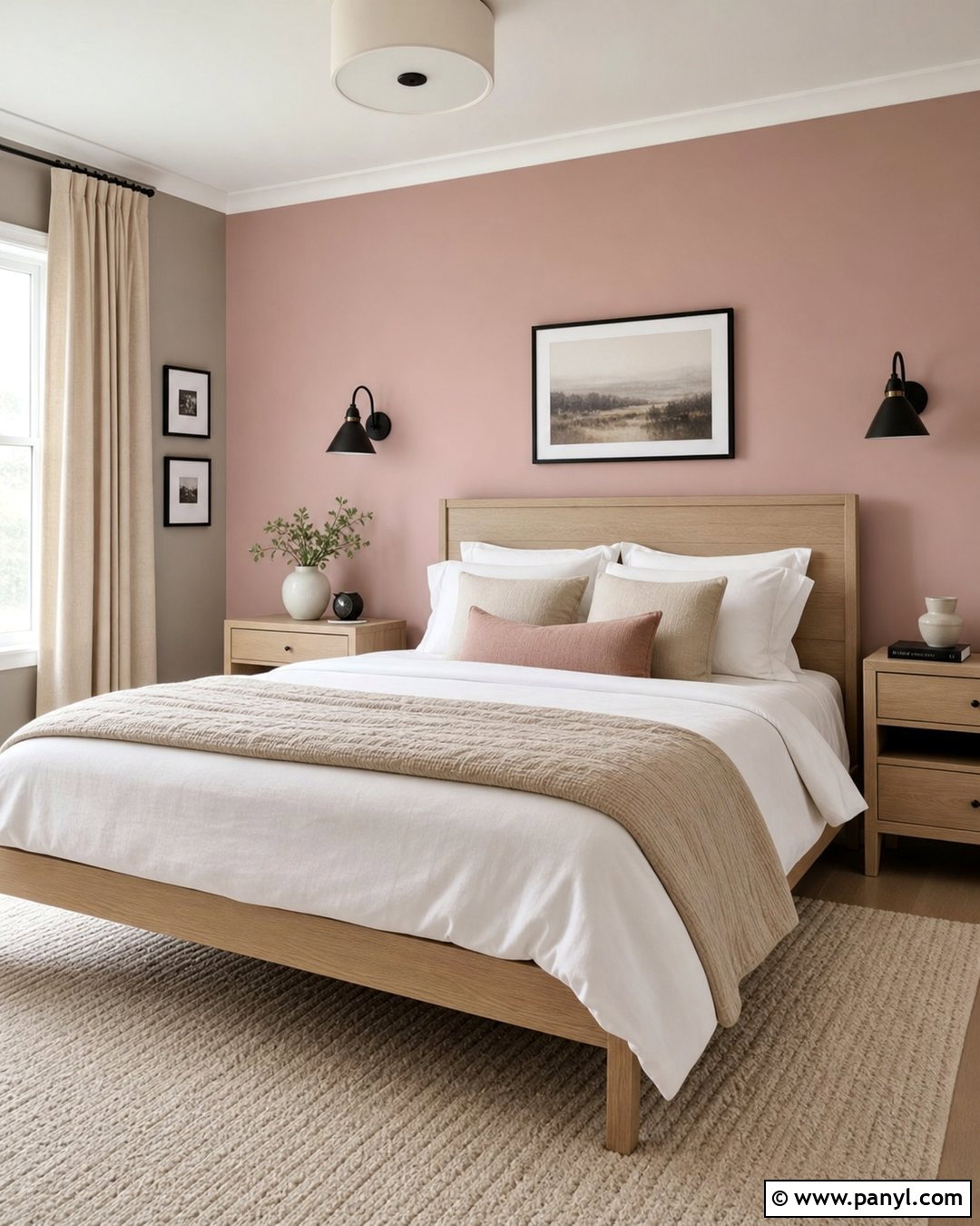 Blush Pink Bedroom Accent Wall - 20 Blush Pink Wall Paint Bedrooms