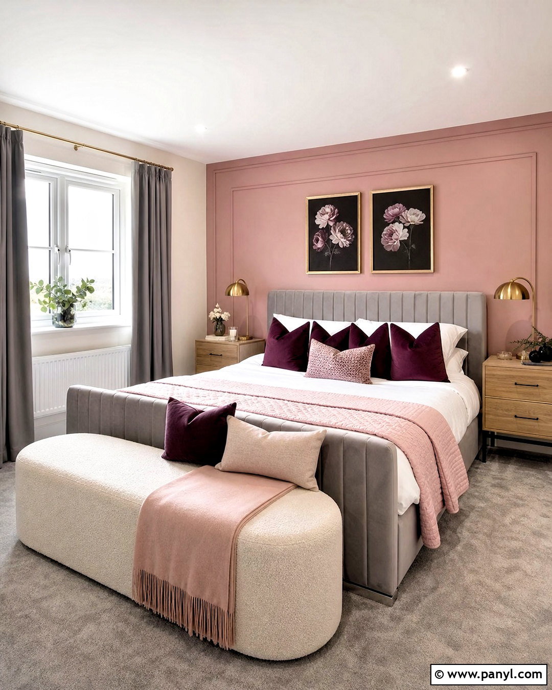 Blush Pink Bedroom With Grey Carpet - 20 bedroom ideas grey carpet ideas