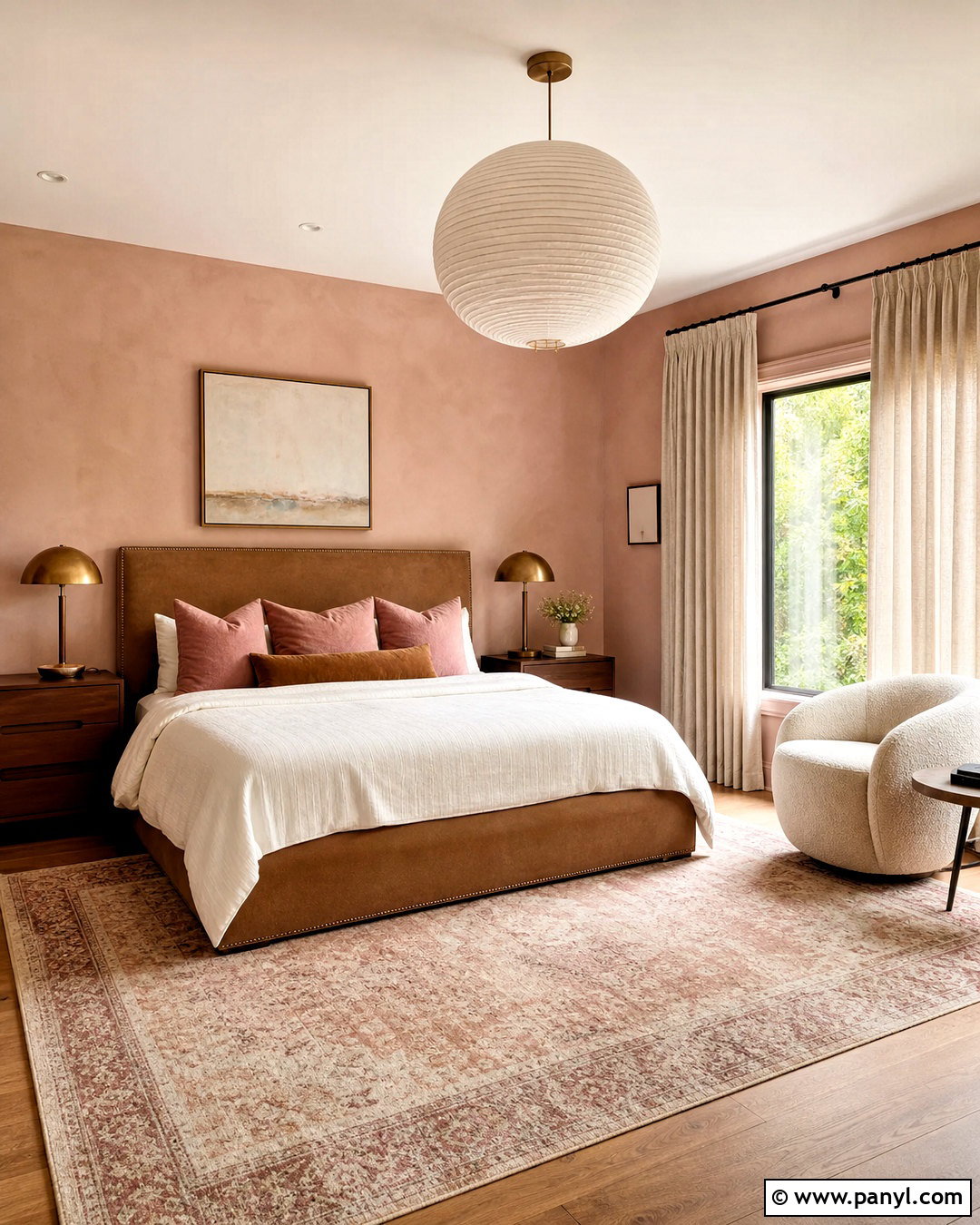 Blush Pink Bedroom - 20 light room color ideas