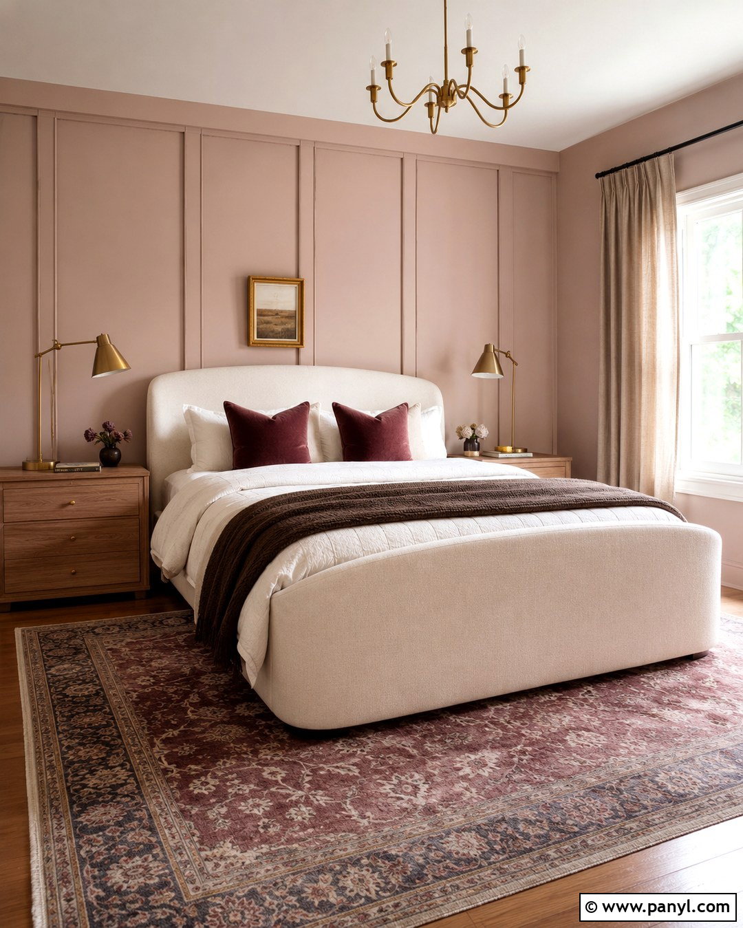Blush Pink Board And Batten Bedroom - 20 Board And Batten Color Ideas Accent Wall Ideas