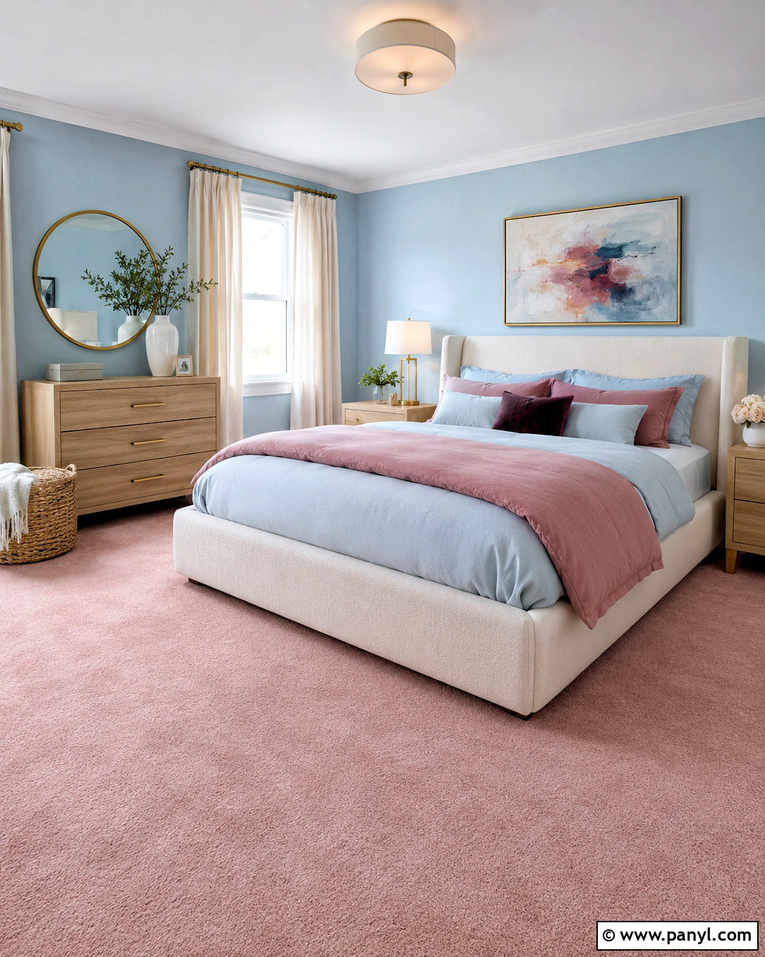 Blush Pink Carpet With Light Blue Walls - 20 What Color Carpet Goes With Light Blue Walls