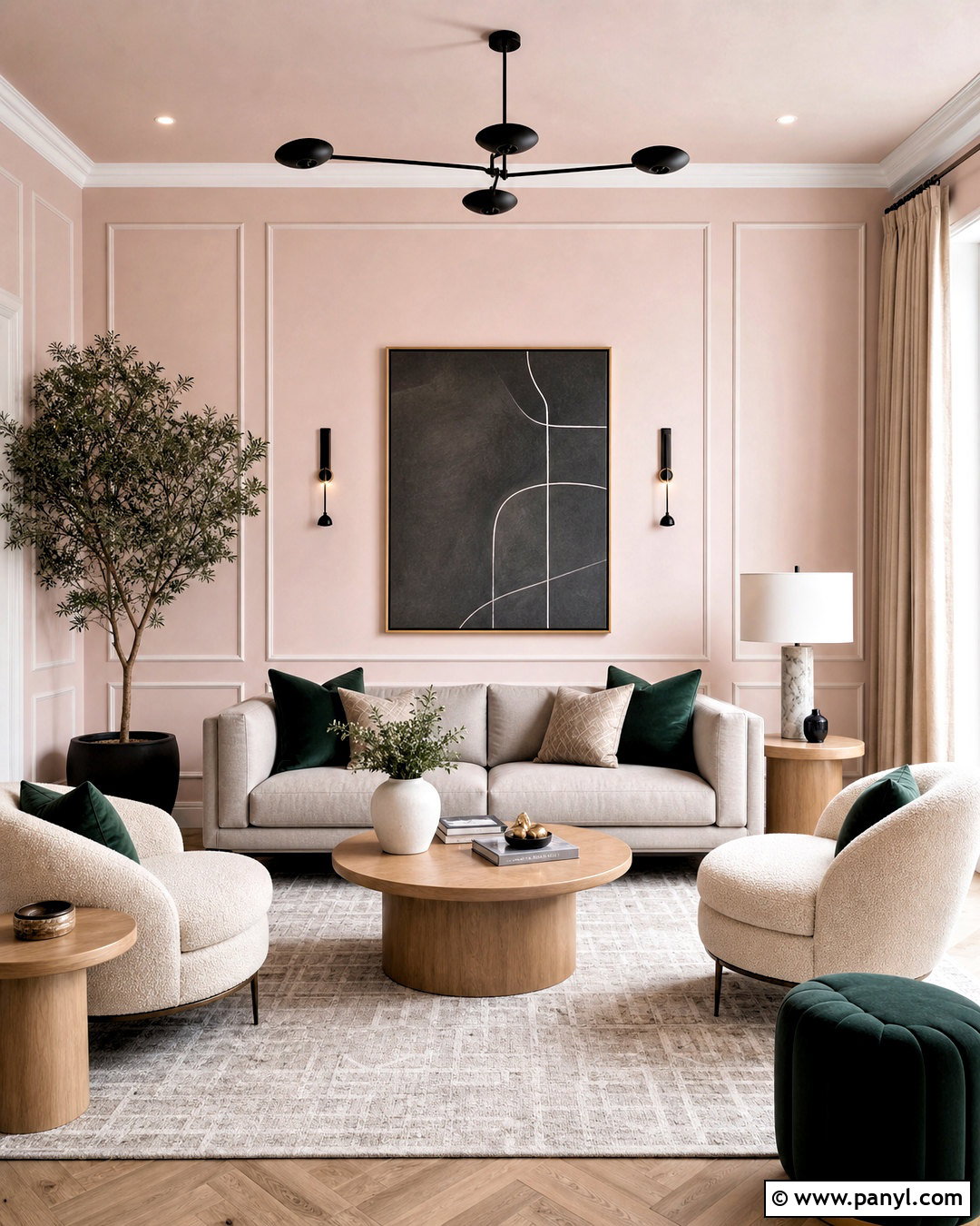 Blush Pink Drawing Room Paint - 20 drawing room paint color ideas