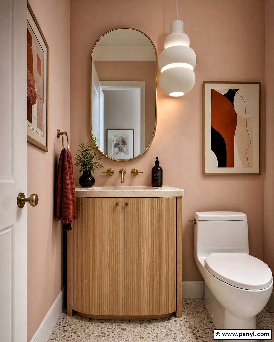 Blush Pink Half Bath - 20 half bath paint colors
