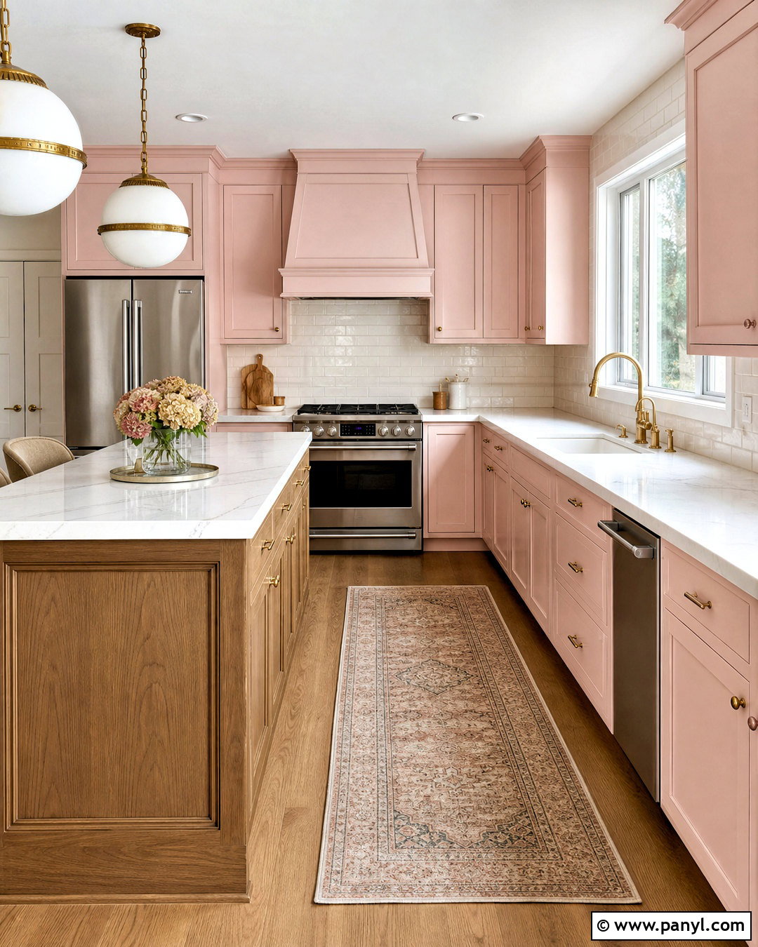 Blush Pink Kitchen Cabinets - 20 pink kitchen decor ideas