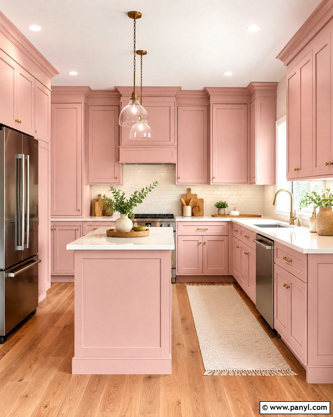 Blush Pink Kitchen Cabinets - 20 pink kitchen aesthetic ideas
