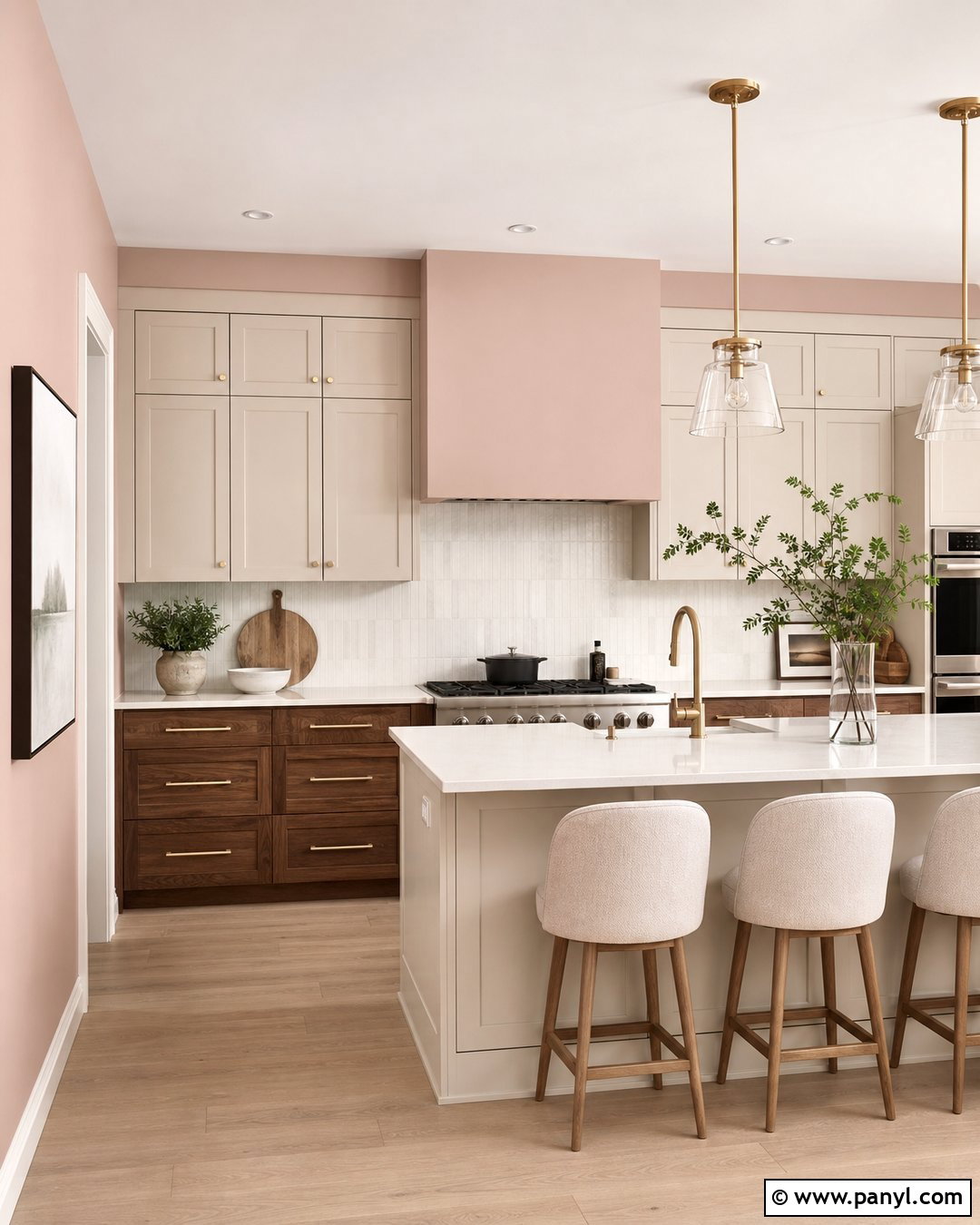 Blush Pink Kitchen Wall Colour - 45 kitchen wall colour ideas