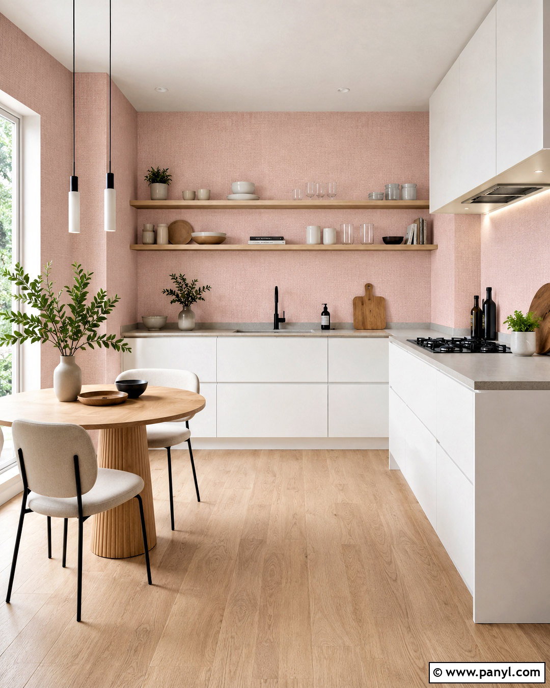 Blush Pink Kitchen Wallpaper - 20 pink kitchen wallpaper ideas