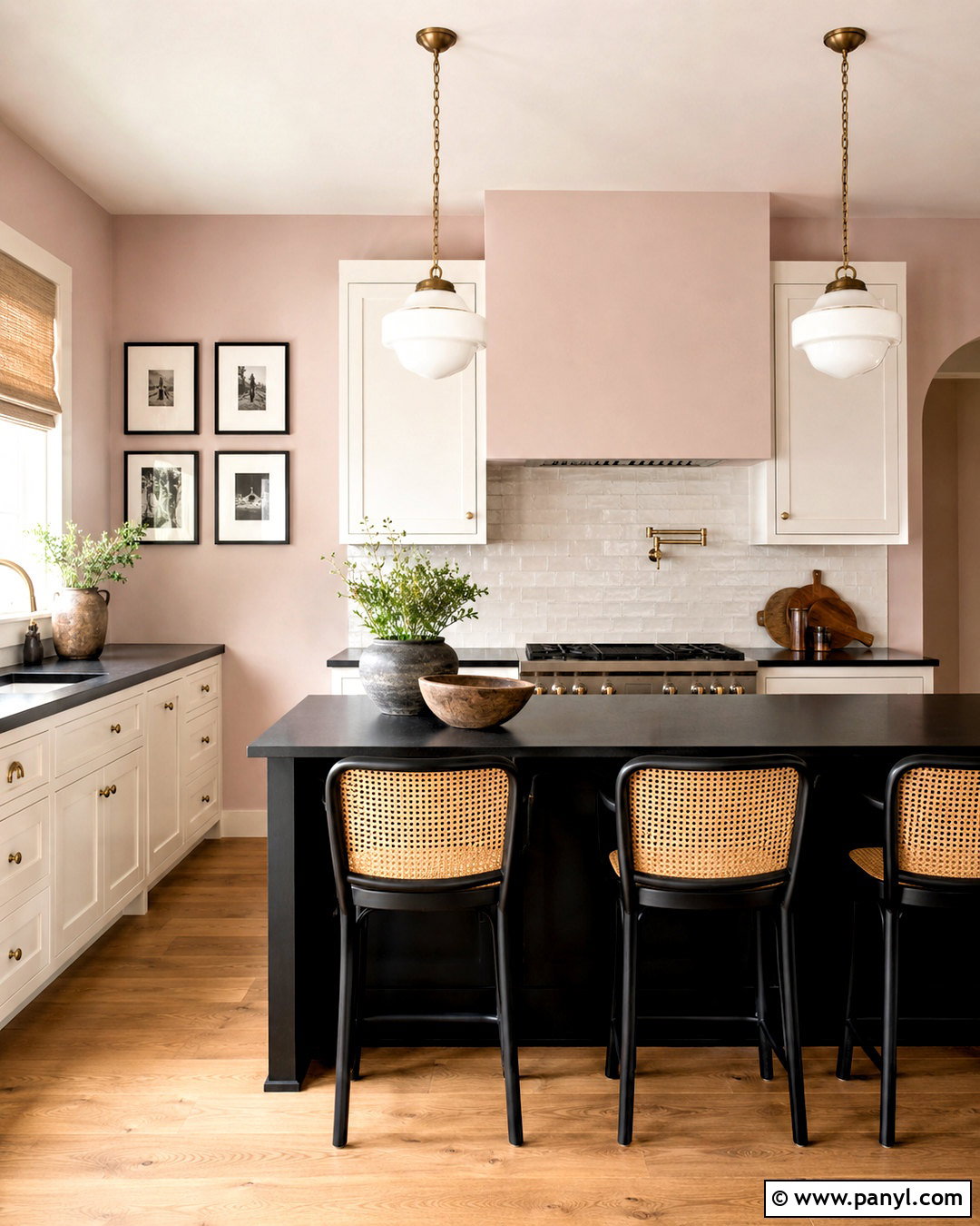 Blush Pink Kitchen Walls - 20 Wall Color For Black And White Kitchen Ideas