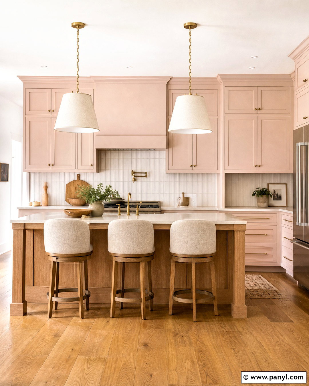 Blush Pink Kitchen - 20 trendy kitchen colors