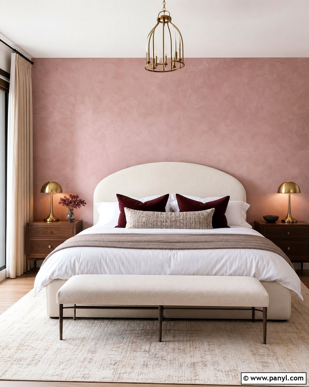 Blush Pink Limewash Accent Wall - 35 limewash accent wall ideas