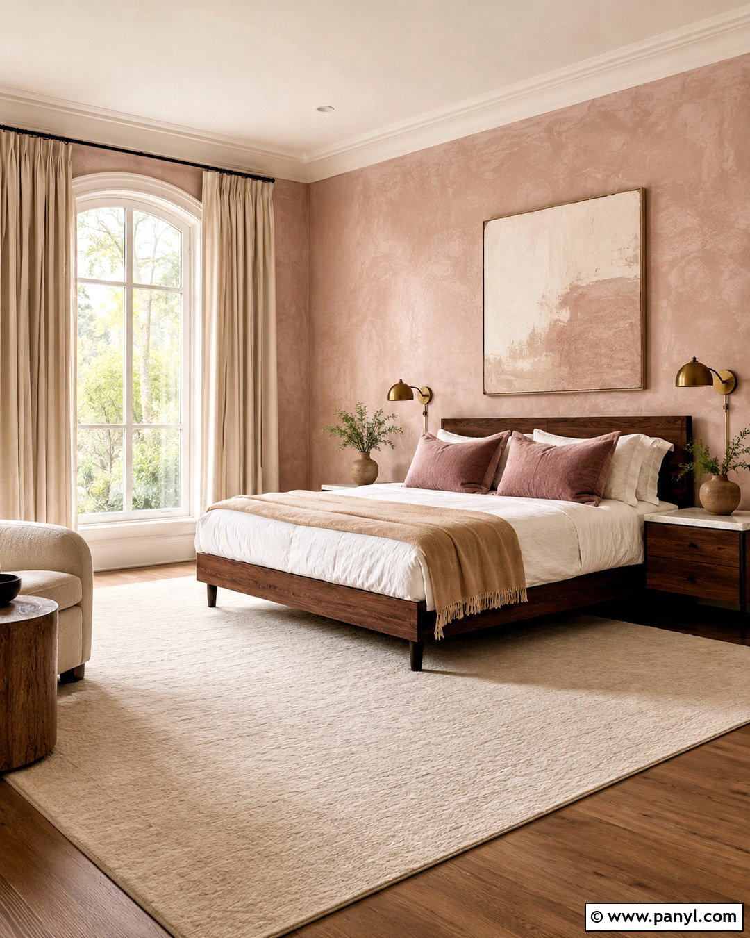 Blush Pink Limewash Bedroom - 20 limewash walls bedroom ideas