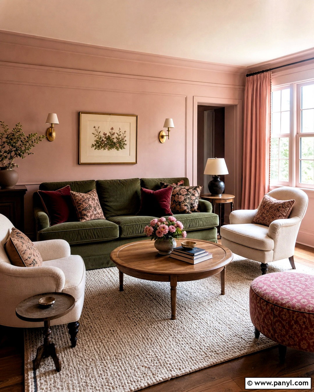 Blush Pink Living Room Color - 20 warm living room colors