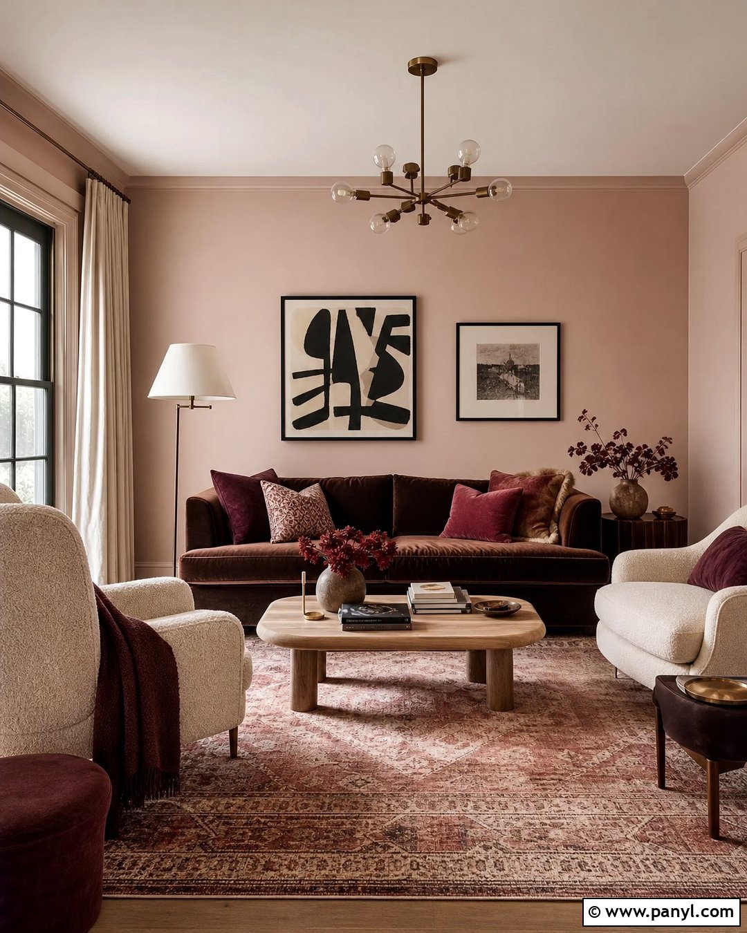 Blush Pink Living Room Walls - 25 Wall Colors Living Room Ideas