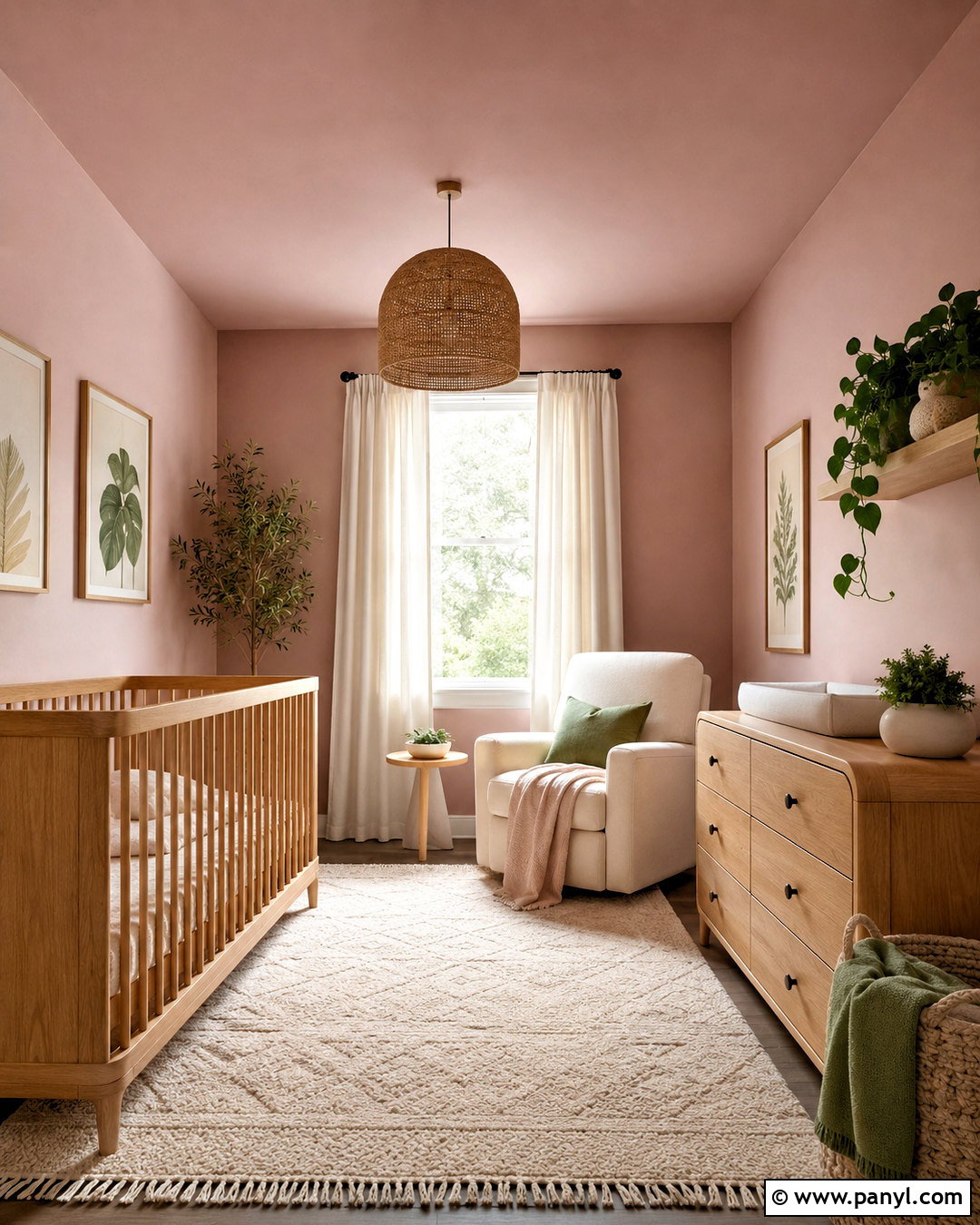 Blush Pink Nursery Ceiling And Walls - 20 ceiling painted same color as walls