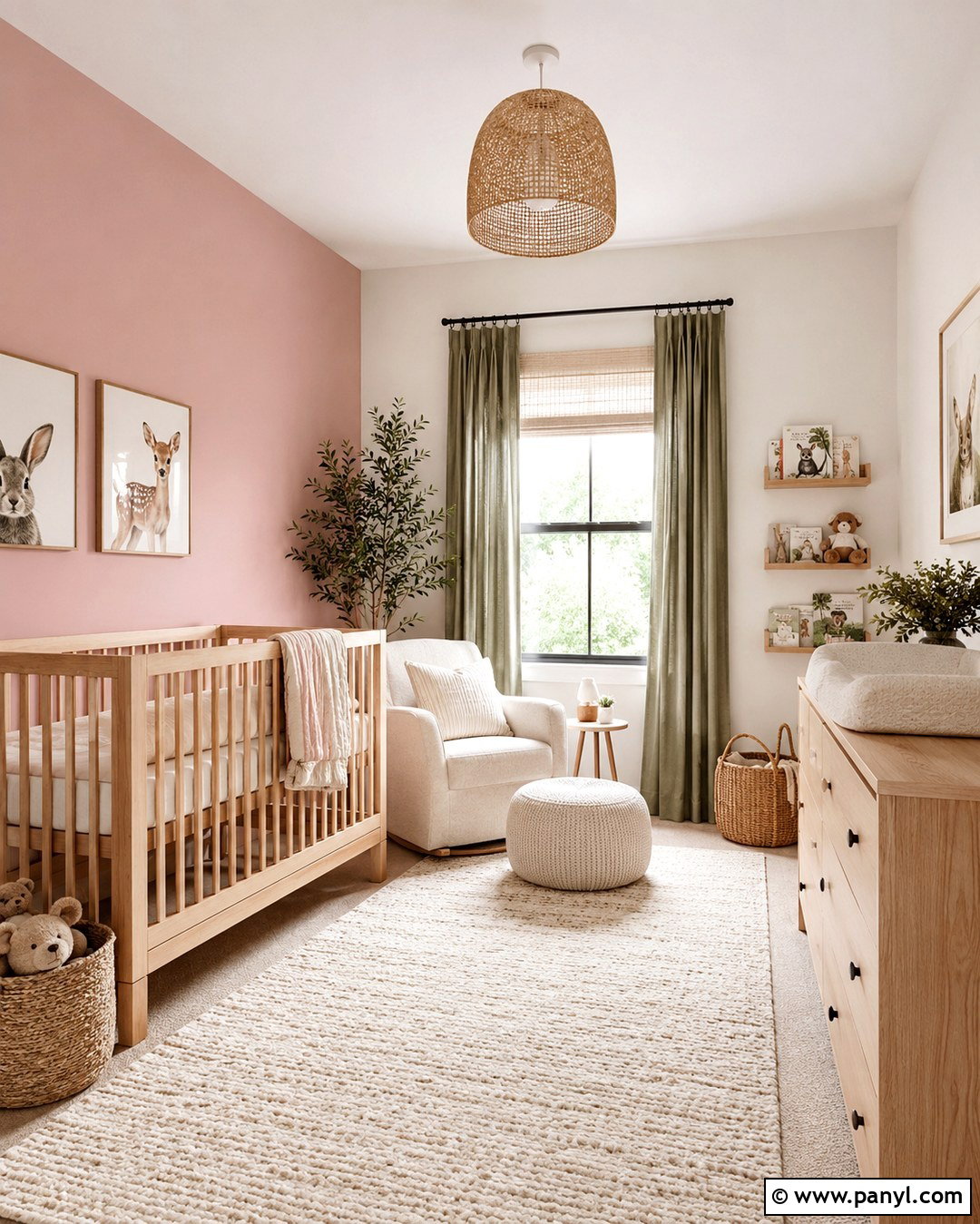 Blush Pink Nursery Wall - 20 Pop Of Color Wall Paint Ideas
