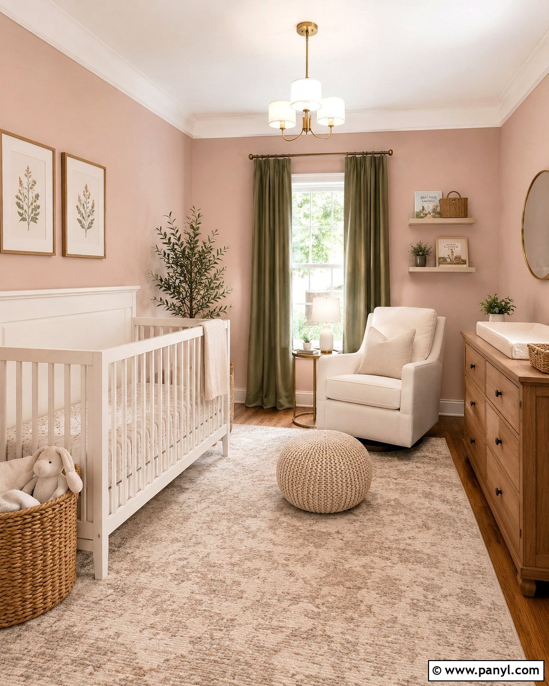 Blush Pink Nursery Walls - 20 Baby Nursery Wall Colors