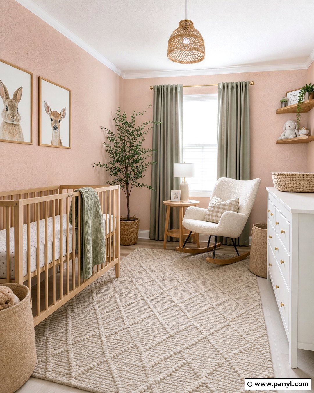 Blush Pink Orange Peel Nursery - 20 Orange Peel Wall Paint Ideas