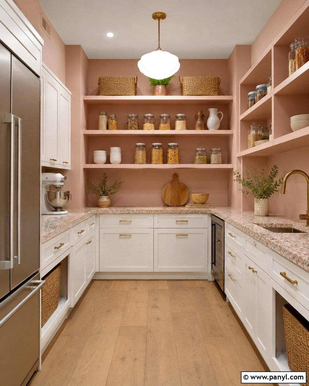 Blush Pink Pantry Color - 20 Bright Pantry Colors