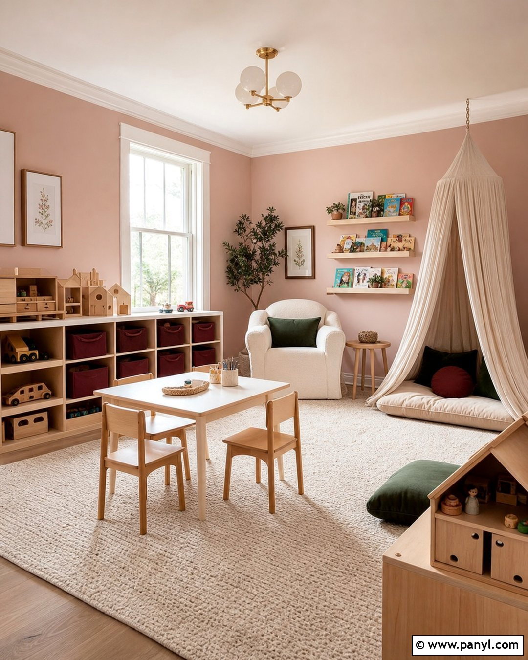 Blush Pink Playroom Wall Color - 35 playroom wall colors