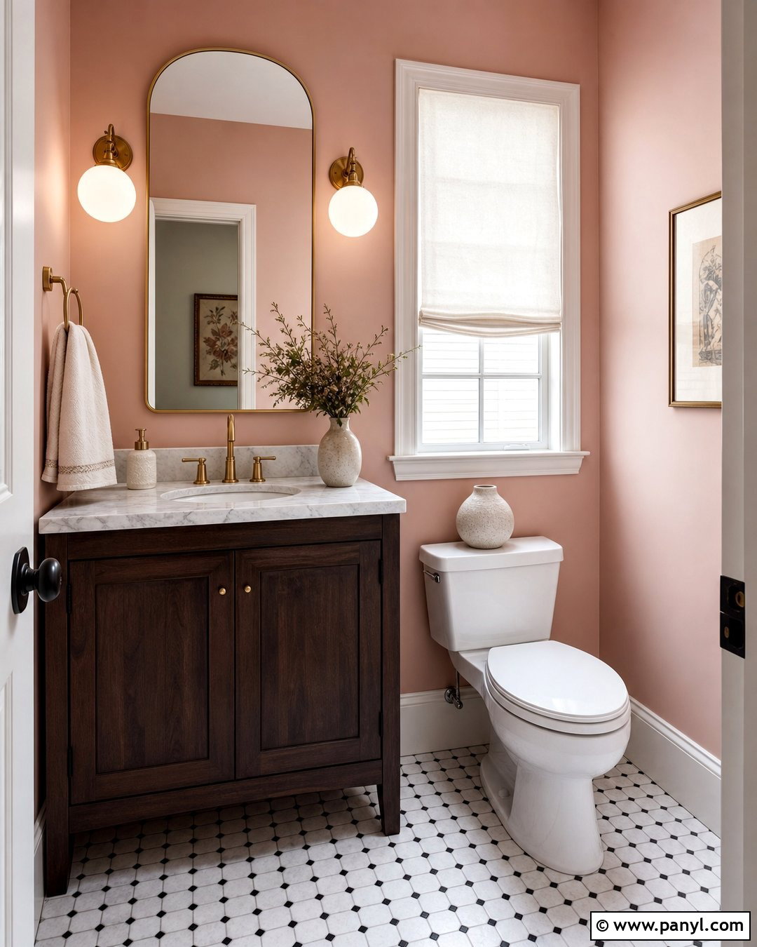 Blush Pink Powder Room Walls - 25 Room Wall Paint Colors