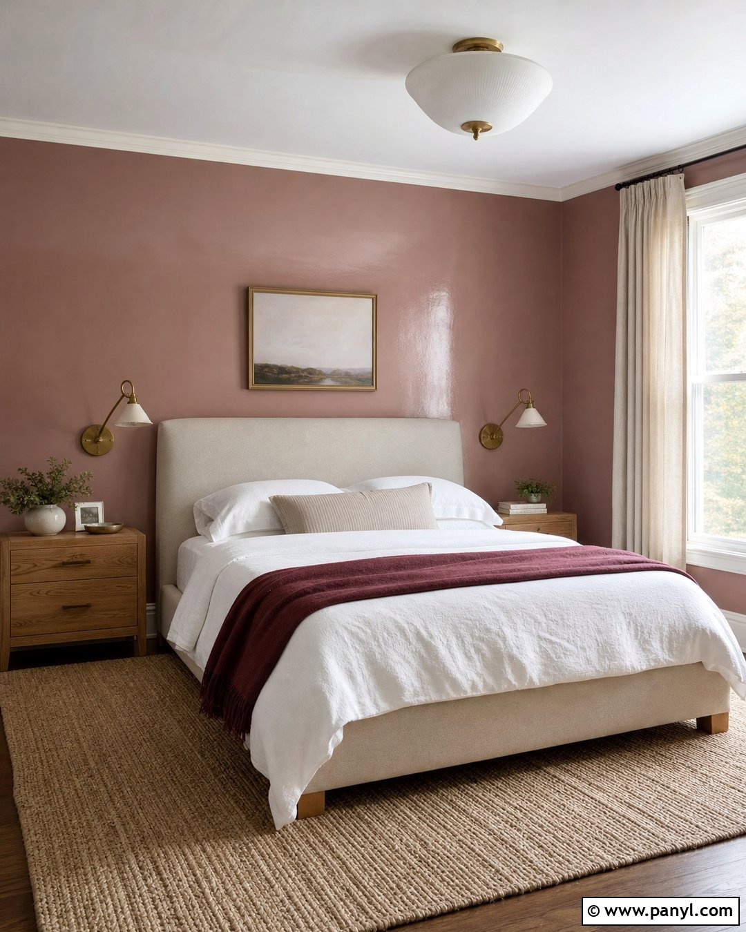 Blush Pink Semi Gloss Bedroom Walls - 30 Semi Gloss Paint On Walls