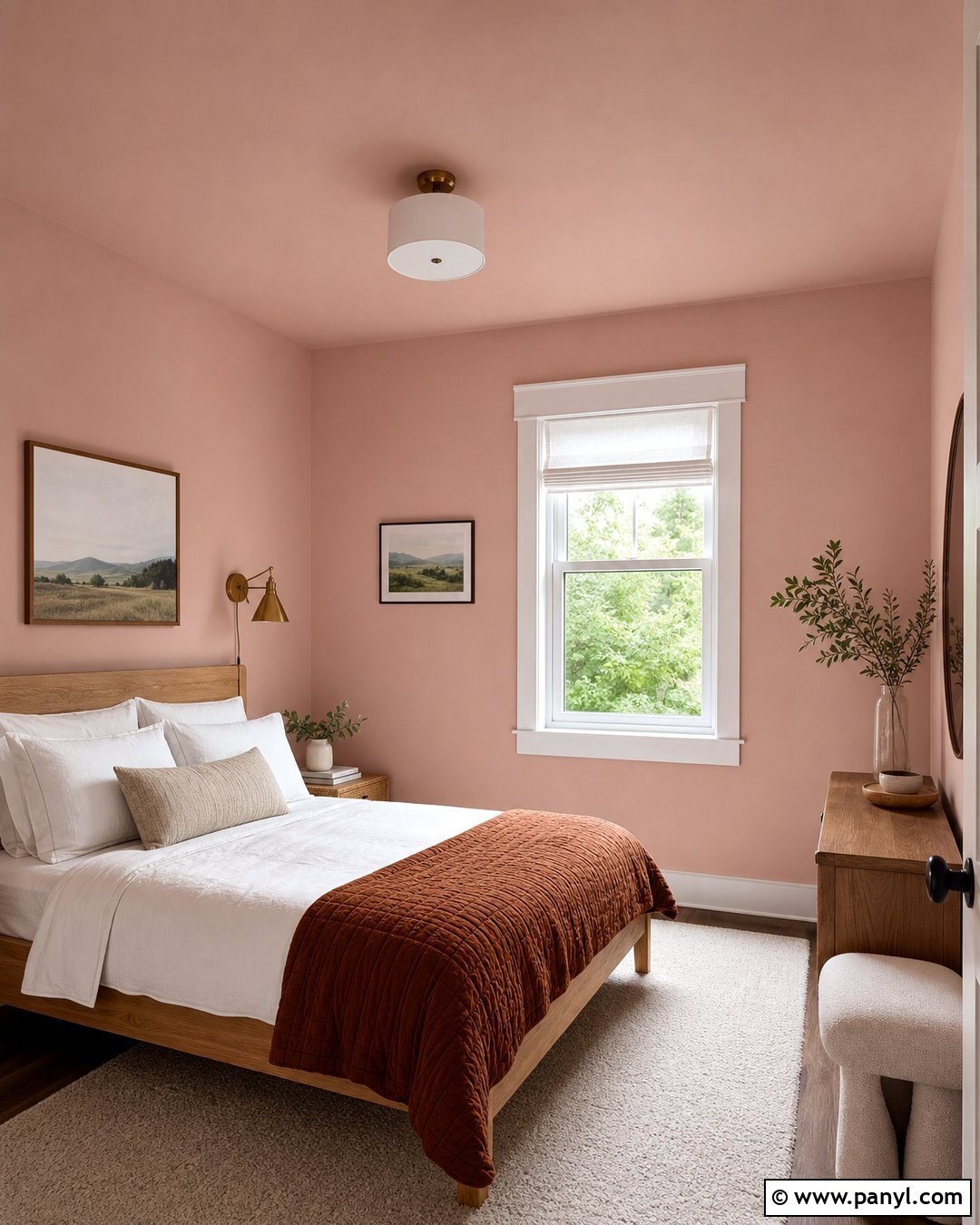 Blush Pink Walls And Ceiling - 35 Blush Pink Walls