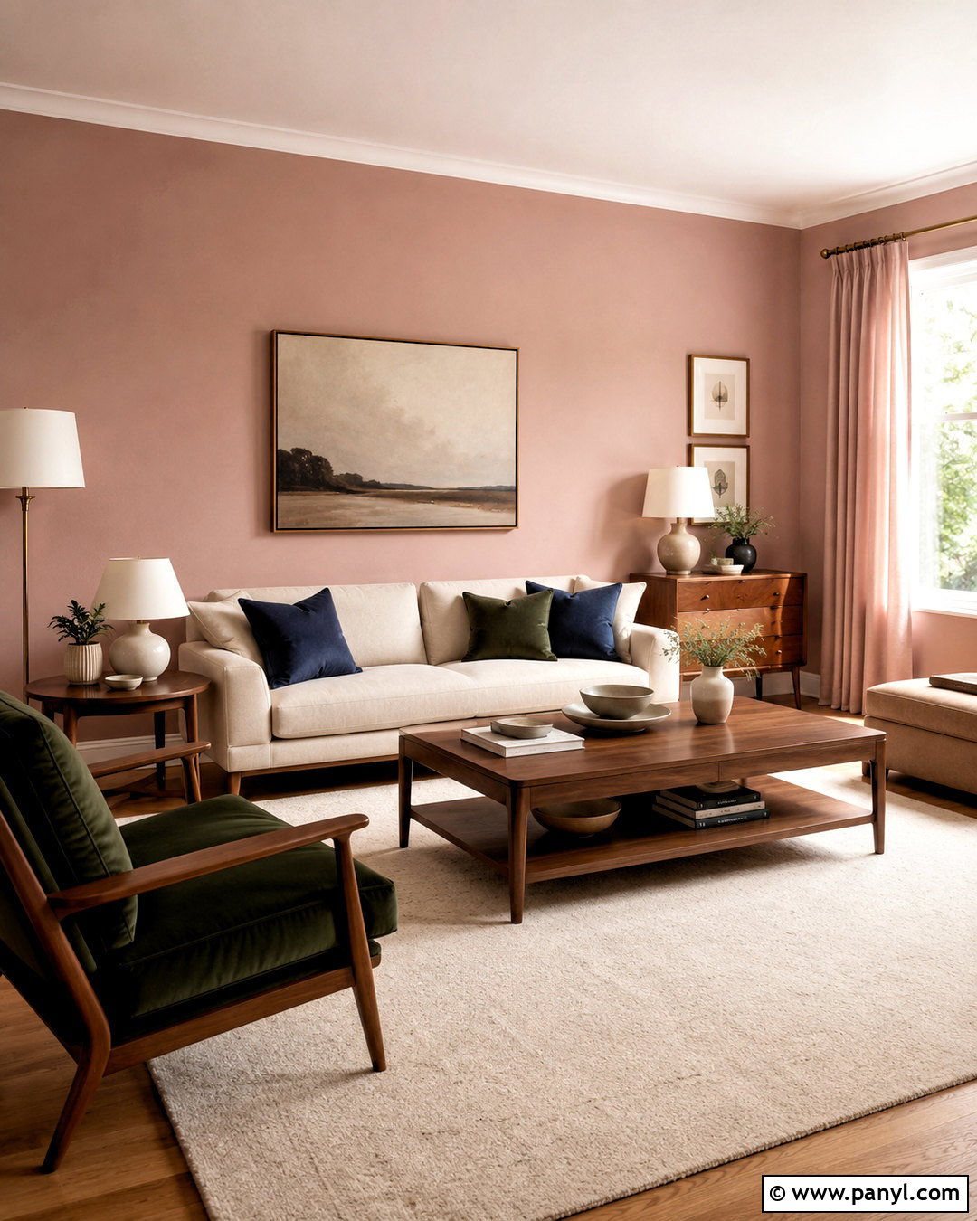 Blush Pink Walls Living Room - 20 blush pink living room ideas