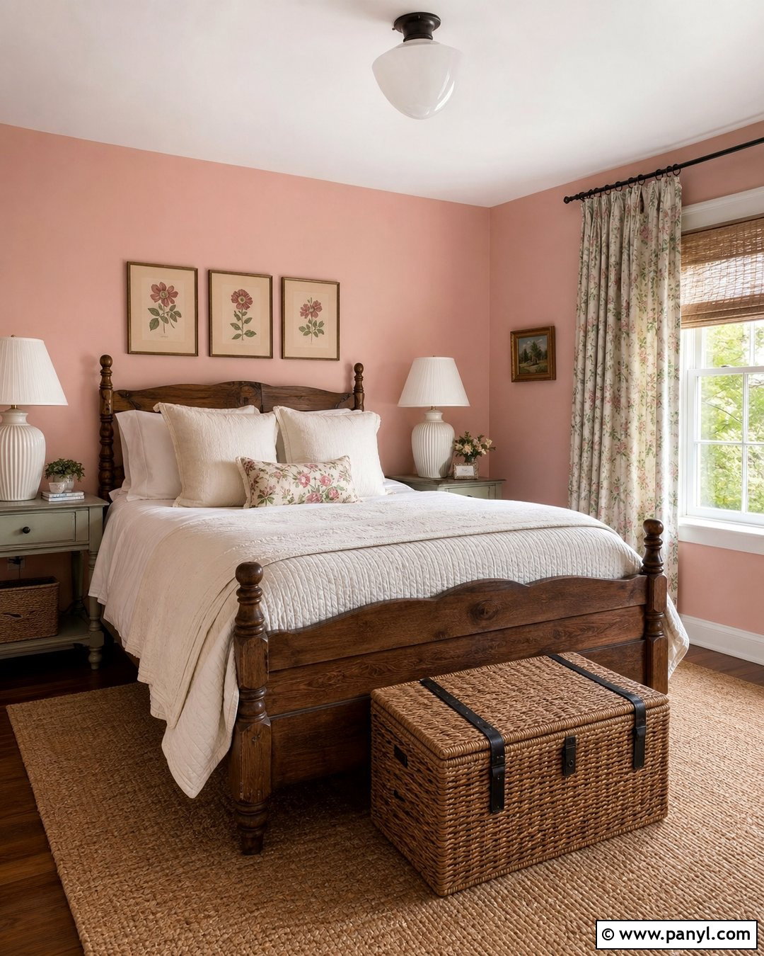 Blush Pink Walls With Cream Decor - 20 Blush Pink Wall Color Ideas