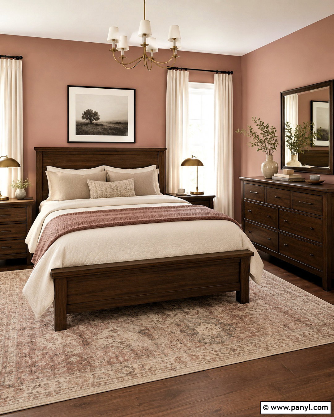 Blush Pink Walls With Dark Wood Furniture - 20 What Color Walls Go With Dark Wood Furniture Ideas