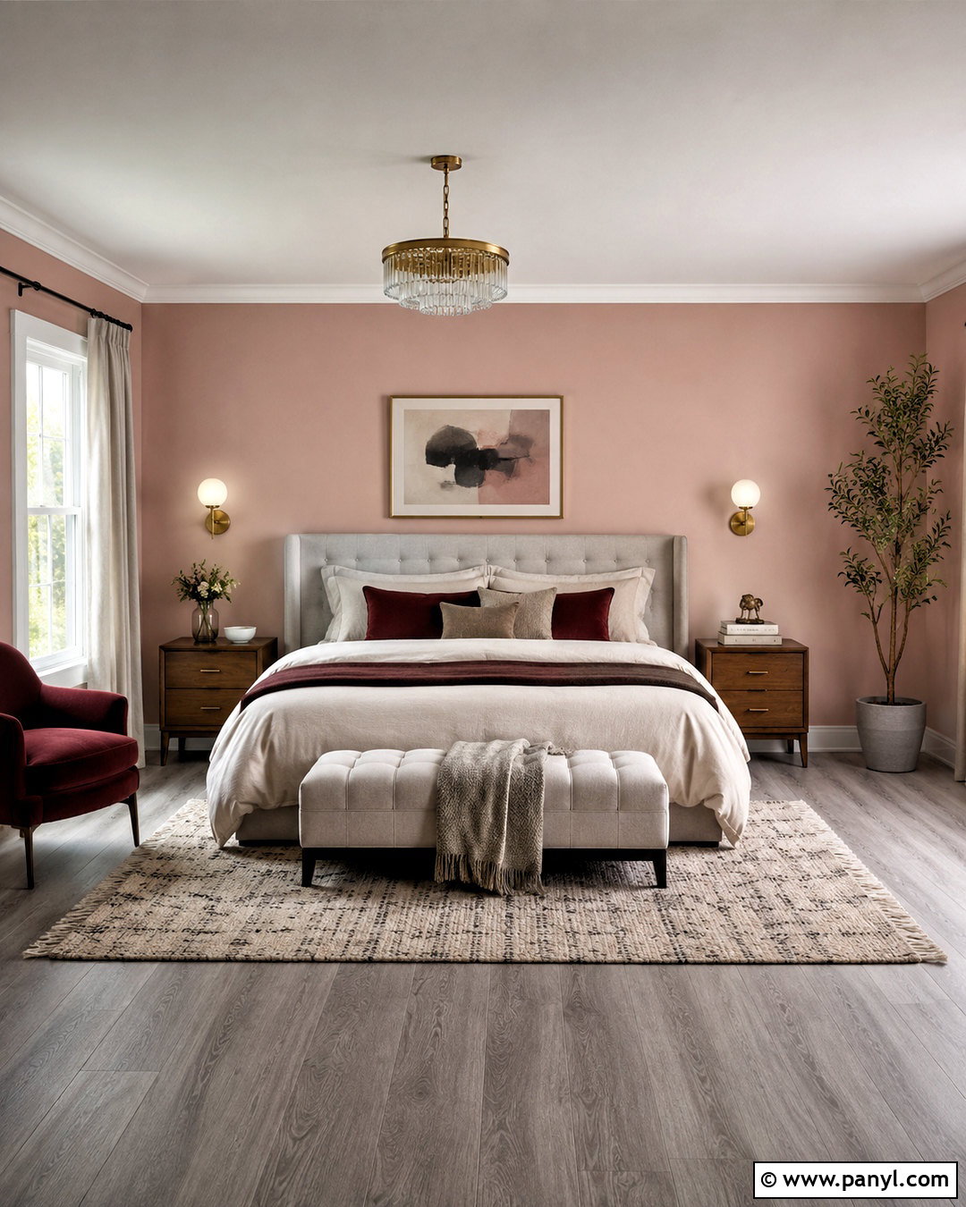 Blush Pink Walls With Gray Flooring - 40 Wall Colors To Match Gray Flooring Ideas