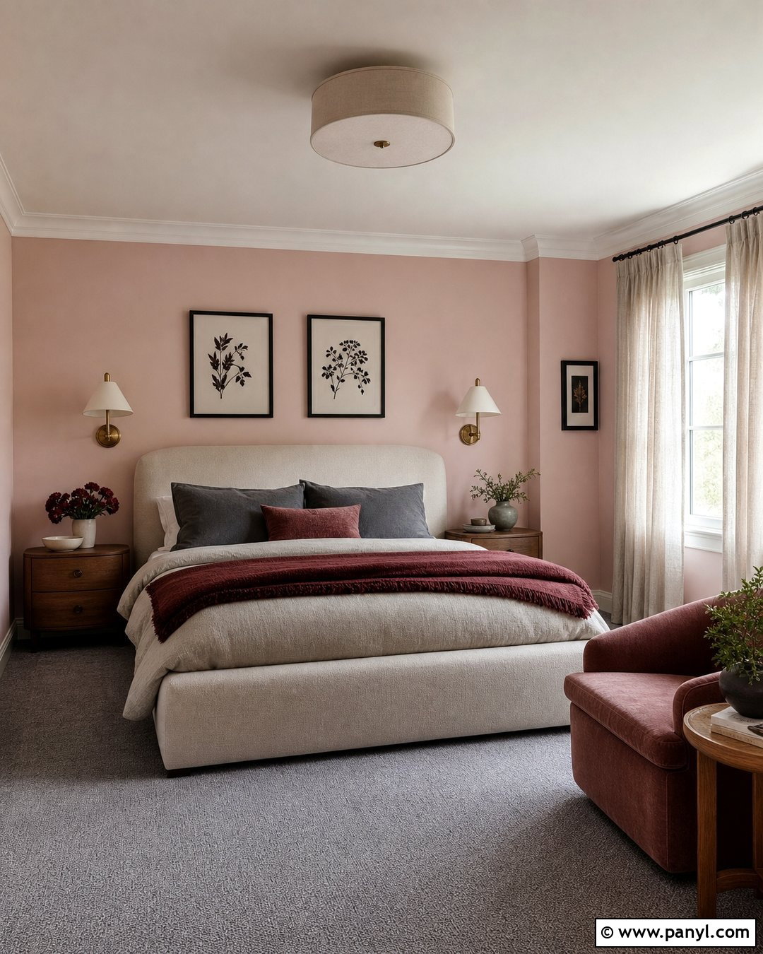 Blush Pink Walls With Grey Carpet - 20 Best Wall Color For Grey Carpet Ideas