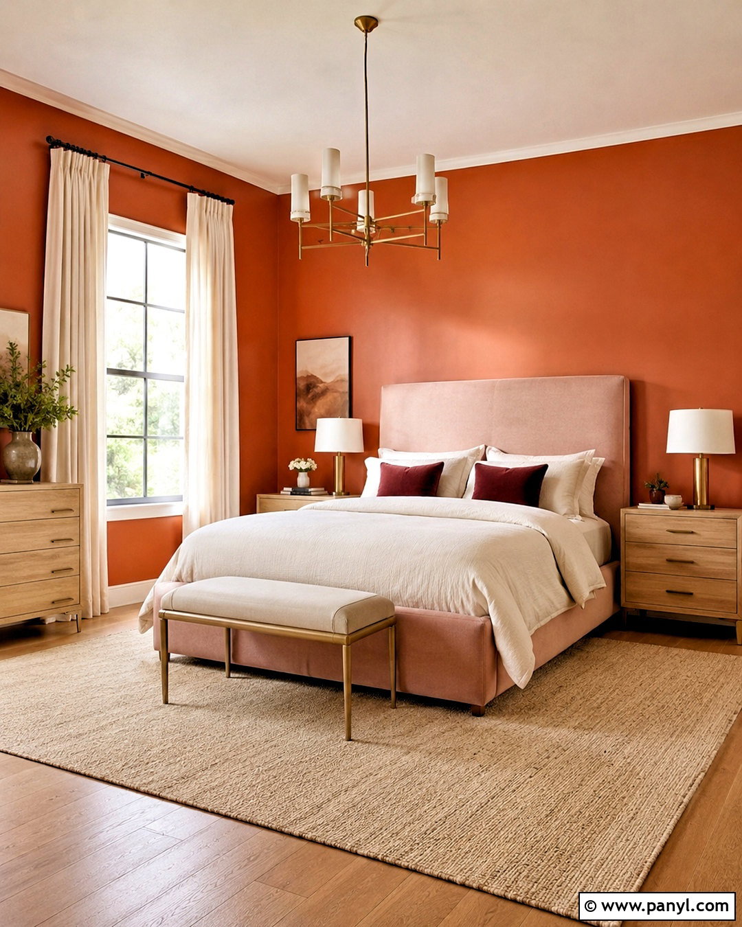 Blush Pink With Orange Walls - 20 What Colors Go With Orange Walls