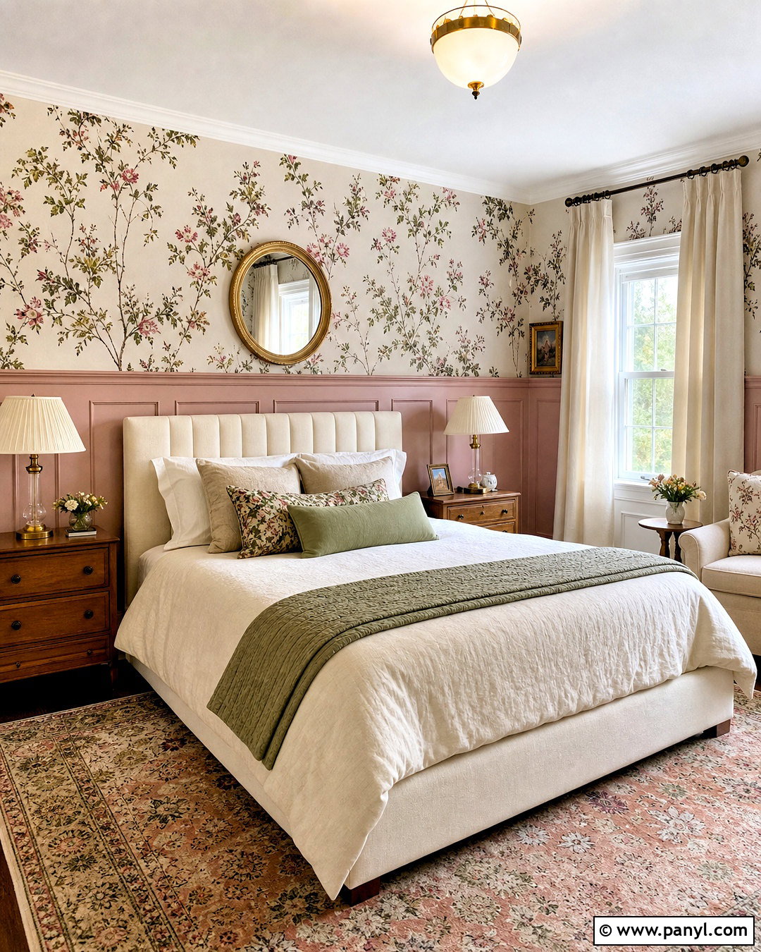 20 Wainscoting with Wallpaper Ideas for Classic, Timeless Charm