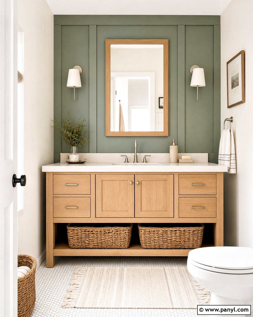 Board And Batten Bathroom Feature Wall - 20 bathroom feature wall ideas