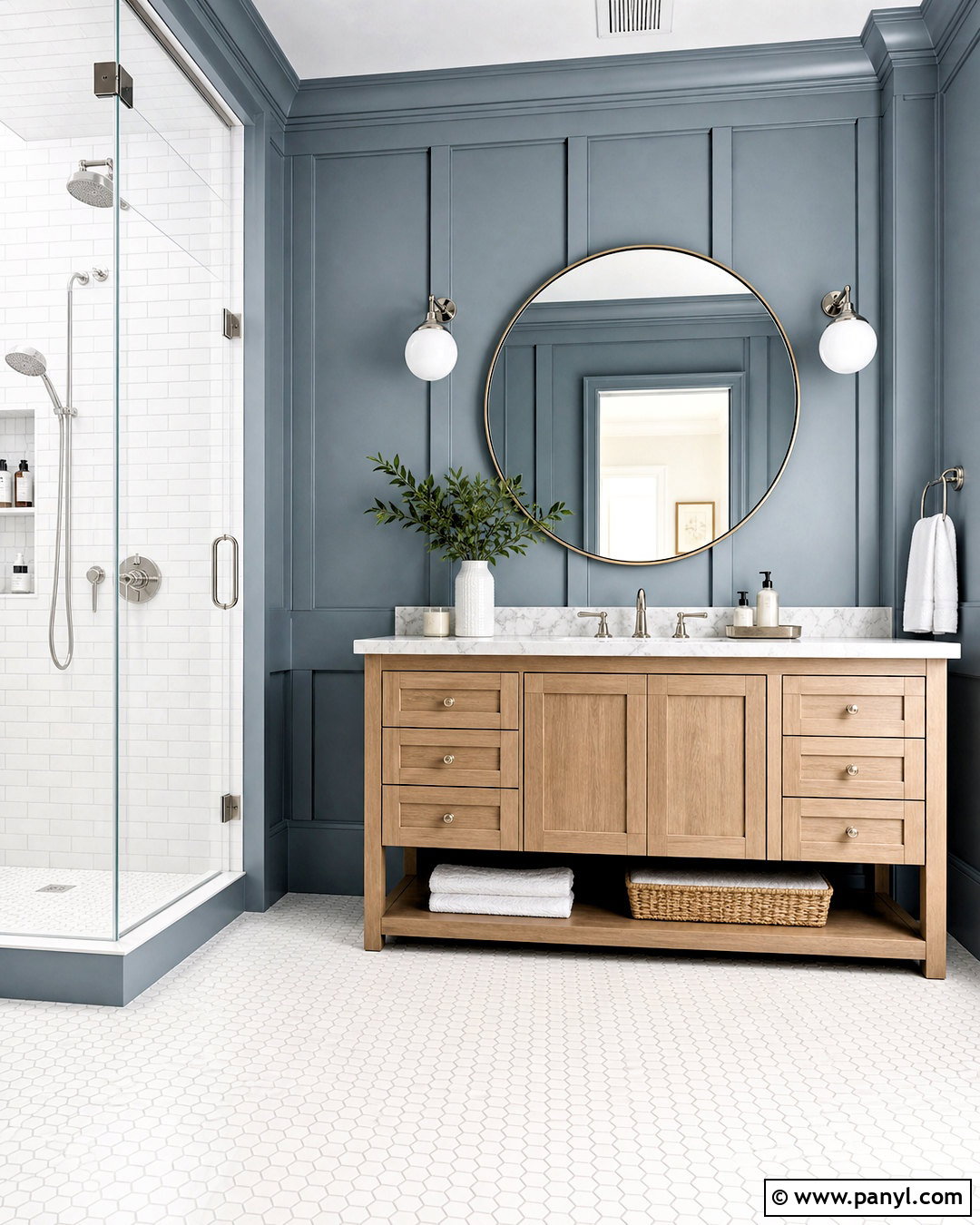 Board And Batten Bathroom Wall - 20 bathroom statement wall ideas