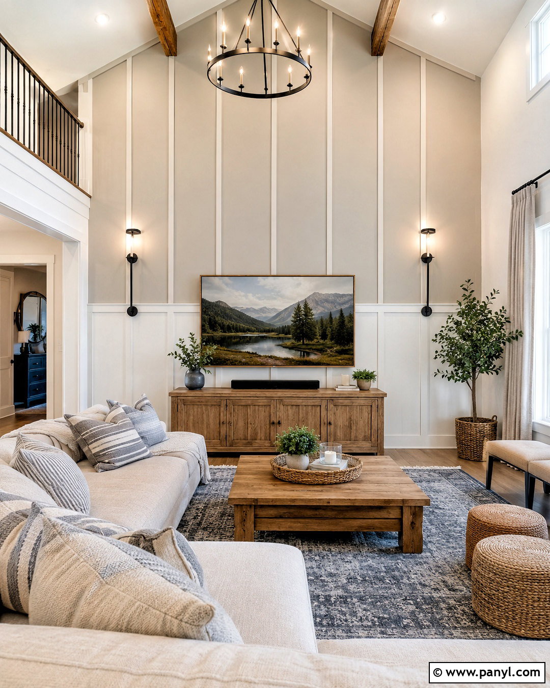 Board And Batten Tall Wall - 20 decorating tall walls high ceilings