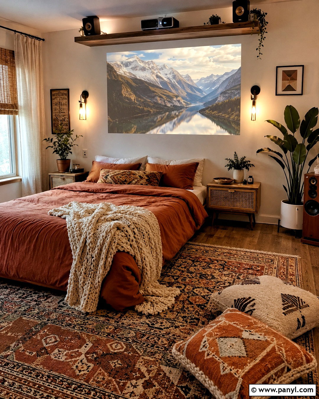 Boho Bedroom Projector Setup - 20 projector setup ideas